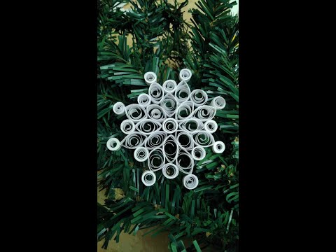 Видео: Снежинка в технике Квиллинг