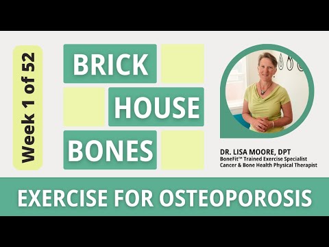 Видео: Кости кирпичного дома, неделя 1: ЛУЧШИЕ упражнения при остеопении, остеопорозе и потере плотности...