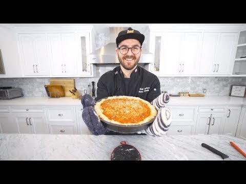 Видео: "Пицца по-чикагски в глубокой форме" - Веганские рецепты