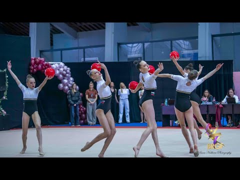 Видео: Квалификация Ансамбъл ДСВ Елит - клуб по художествена гимнастика Левски 💙