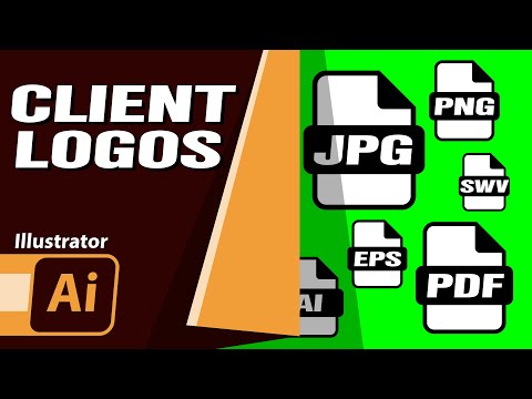 Видео: Как экспортировать все форматы логотипов одновременно | Учебное пособие по Illustrator