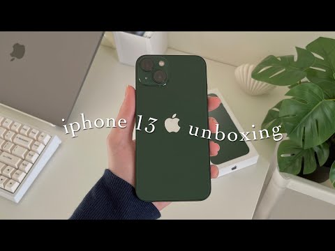Видео: 🌿 iPhone 13 Зеленый (256 ГБ) Эстетическая распаковка & аксессуары