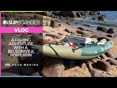 Видео: Рыболовное приключение с Aqua Marina Bluedrive K powerfin SUPboarder