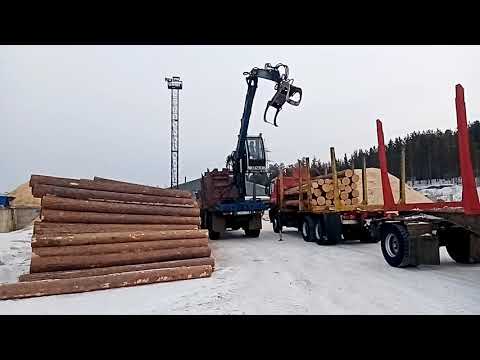 Видео: Погрузка леса