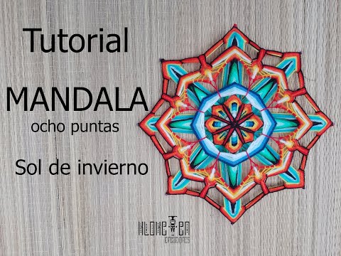 Видео: Восьмиконечная вязаная МАНДАЛА - пошаговое руководство - Зимнее солнце