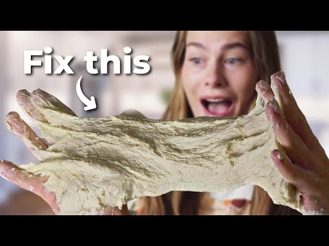 Видео: 12 способов справиться с липким заквасочным тестом [советы по гидратации]