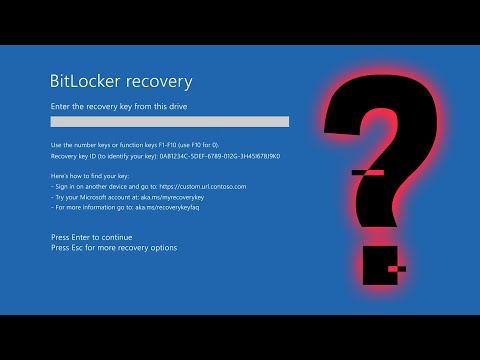 Видео: Bitlocker заблокировал ПК - Bitlocker recovery? Где взять ключ Bitlocker? Как отключить Bitlocker?