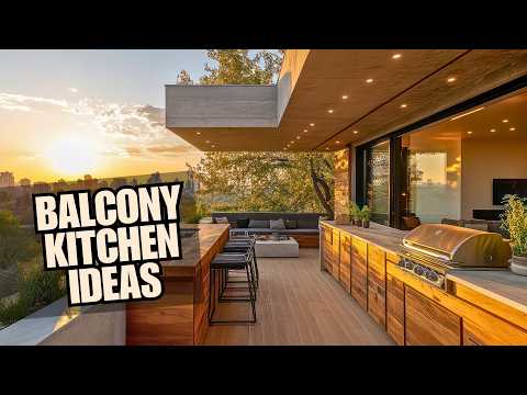 Видео: Идеи для кухни на балконе: сочетание деревенского очарования и городской жизни