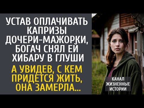 Видео: Устав оплачивать капризы дочери-мажорки, богач снял ей хибару в глуши… А увидев, с кем придется жить