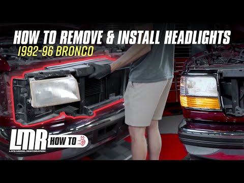 Видео: 1992–1997 Ford OBS Bronco и грузовик (F-150/F-250/F-350): как снять и установить фары