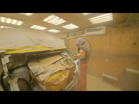 Видео: Пескоструй и покраска моторного отсека!