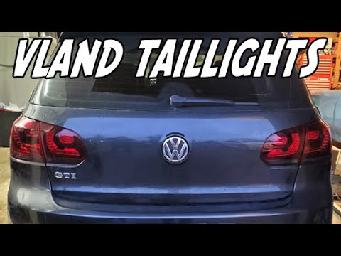 Видео: Как установить задние фонари VLAND на ваш VW GOLF GTI MK6 | Amazon Taillights 2011 Volkswagen GTI