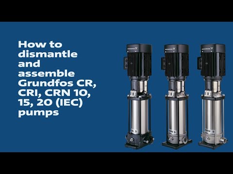 Видео: Как демонтировать и собрать насосы Grundfos CR, CRI, CRN 10, 15, 20 (МЭК)