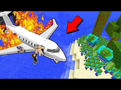 Видео: КРУШЕНИЕ САМОЛЕТА НУБА И ПРО НА ОСТРОВ С 10000 ЗОМБИ В МАЙНКРАФТ! НУБ И ПРО ОСТРОВ ЗОМБИ!