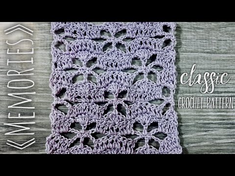 Видео: Вяжем КРЮЧКОМ узор "Воспоминания" / How to crochet beautiful pattern “Memories"