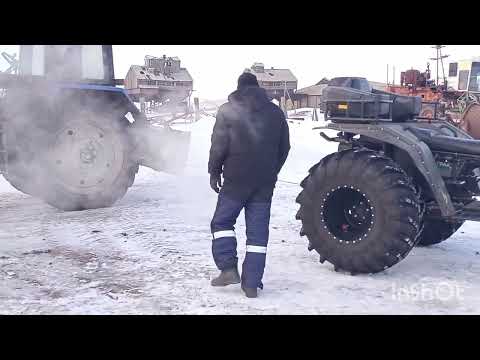 Видео: установка универсальной съёмной лебёдки на квадроцикл Сокол, Азимут, Рассомаха