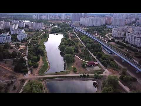 Видео: Парк в Южном бутово с высоты птичьего полета