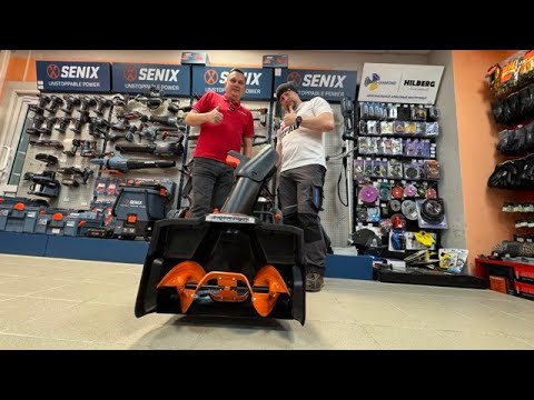 Видео: Снегоуборщик аккумуляторный SENIX STX2-M1-EU SET