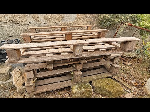 Видео: Восстановление древесины из старых поддонов |  Woodworking DIY