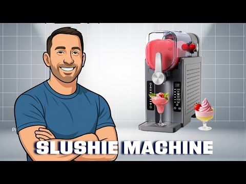Видео: BKPPM Slushie Machine — машина для приготовления холодного напитка для дома, без льда