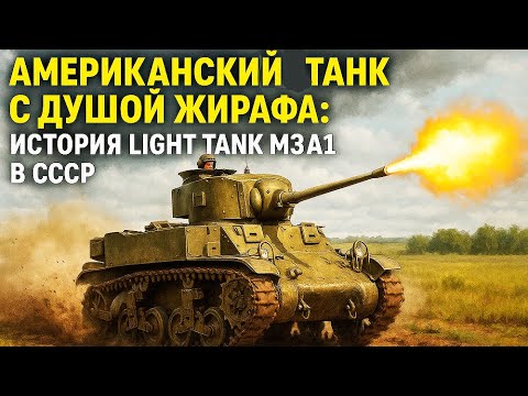Видео: Американский танк с душой жирафа: История Light Tank M3A1 в СССР