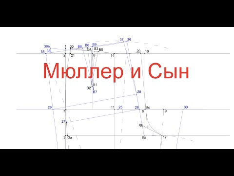 Видео: Делаем выкройку. Построение брюк с моим подробным описанием конструкции, по методике Мюллер и сын.