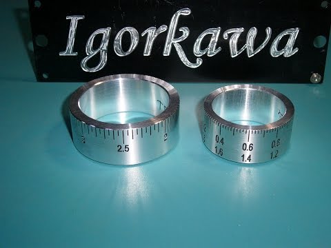 Видео: Изготовление лимба для токарного станка, NEW dial (scale, limb) for lathe