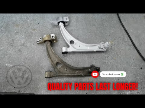 Видео: Как заменить передний рычаг подвески и шаровую опору на VWPASSAT B6/7 и TIGUAN