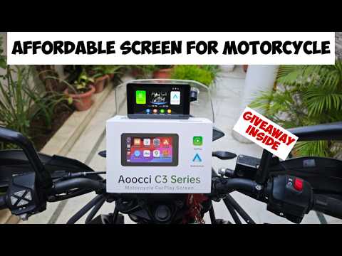 Видео: Самый доступный в Индии экран CarPlay для мотоциклов с системой TPMS! 😍 | Aoocci C3 Pro