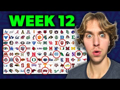 Видео: Я выбрал КАЖДУЮ игру студенческого футбола на 12-й неделе