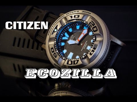 Видео: Обзор часов Citizen Ecozilla BJ8050