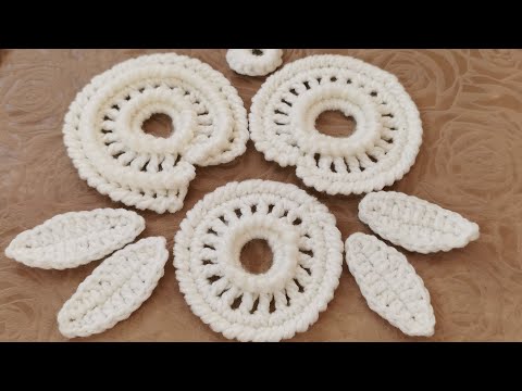 Видео: الكروشية الايرلندي. How to make irish crochet lace motif .  из ирландского кружева крючком