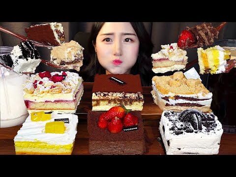 Видео: Десерт с ложкой🍰 Шоколадный торт Тирамису Орео АСМР ASMRㅣDessert Chocolate Cake Mukbang