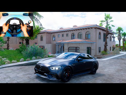 Видео: Forza Horizon 5 | на MERCEDES-AMG GT 4-DOOR COUPE 2018 | руль Thrustmaster T300RS