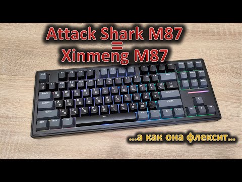 Видео: Прогиб засчитан! Обзор механической клавиатуры Attack Shark M87/Xinmeng M87 #asmr