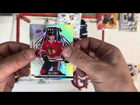 Видео: Бокс-брейк. 2022-23 Upper Deck Allure Hockey Blaster Box. Рандом #1