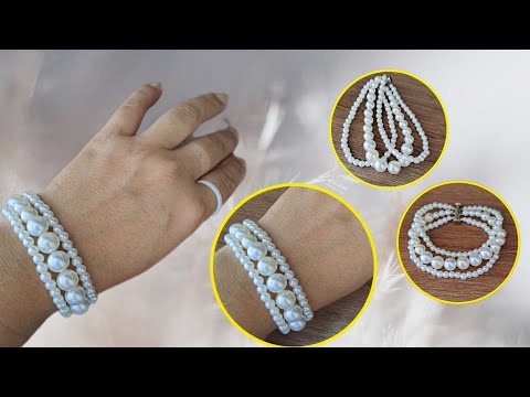 Видео: БРАСЛЕТ ИЗ ЖЕМЧУГА pearl bracelets tutorial жемчугтен браслет жасау