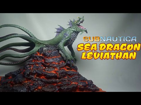 Видео: SEA DRADON LEVIATHAN | фигурка из полимерной глины | Subnautica.