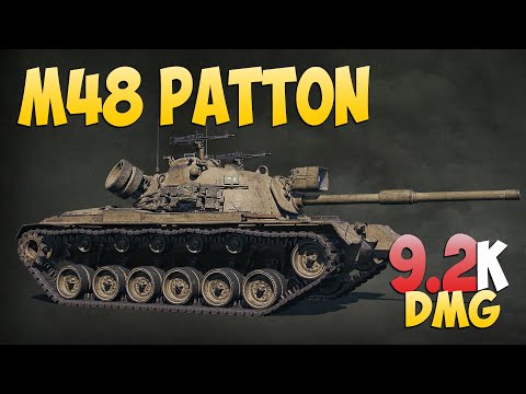 Видео: M48 Patton - 8 Kills 9.2K DMG - Оригинальный! - Мир Танков