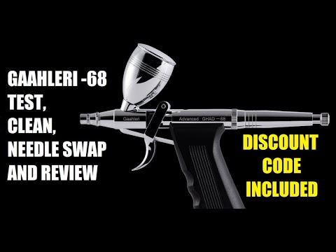 Видео: Аэрограф с курком Gaahleri ​​GHAD-68. Тестирование, обзор, замена иглы и код скидки.