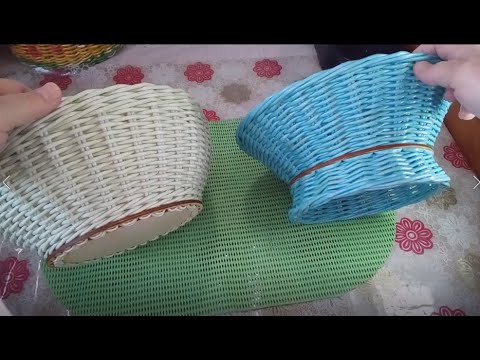 Видео: Фруктовница на ножке из газетный трубочек (бумажной лозы)