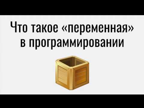 Видео: Что такое переменная в программировании.