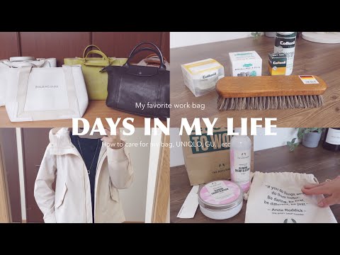 Видео: моя любимая рабочая сумка👜Как ухаживать за моей сумкой, UNIQLO и GU HAUL…и т.д.