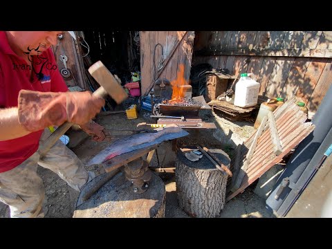 Видео: Клепаю леміші, саморобне горно. Регулювання кутознімів.