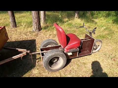 Видео: Электротрайк из мотокультиватора на генераторе.