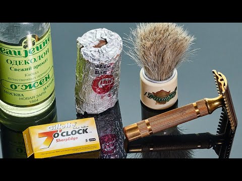 Видео: Cтик GIBBS, возраст 70 лет. Vintage Gillette Safety Razor. Лосьон CONSUL. TRIUMPH SHAVING BRUSH