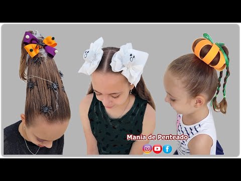 Видео: Прически на Хэллоуин и безумные прически | День безумных причёсок | Уроки причёсок для девочек 👻🕷🎃