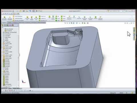Видео: Инструментальный цех пресс-форма СолидВоркс начало1.7