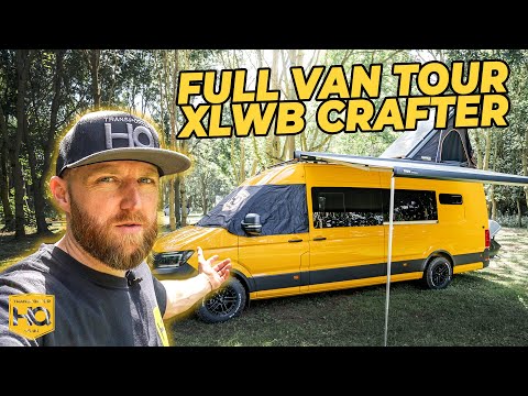 Видео: Полная экскурсия по нашему 6-местному фургону - Extra LWB VW Crafter Camper!