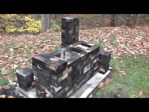 Видео: Как построить настенную дровяную печь весом 1500 фунтов. Не требует навыков, 1 день, гибрид метал...